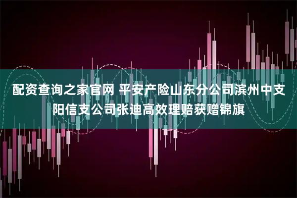配资查询之家官网 平安产险山东分公司滨州中支阳信支公司张迪高效理赔获赠锦旗